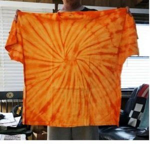 5X BIG TYE DYED T SHIRT ORANGE NEW 5XB!